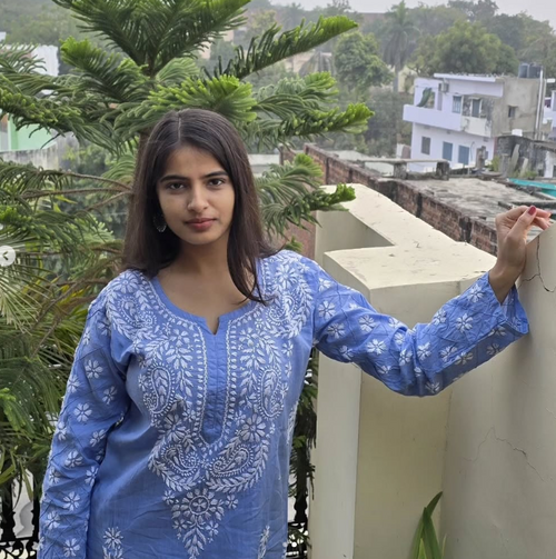 Blue Chikankari kurti